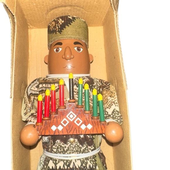Kwanzaa Nutcracker Village Collection African-Inspired Candle Holder Figurine - Picture 2 of 8